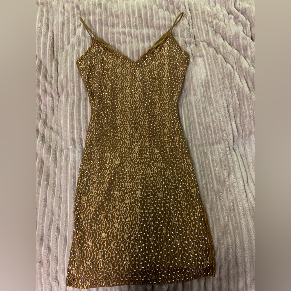 eclipse brown sparkly dress